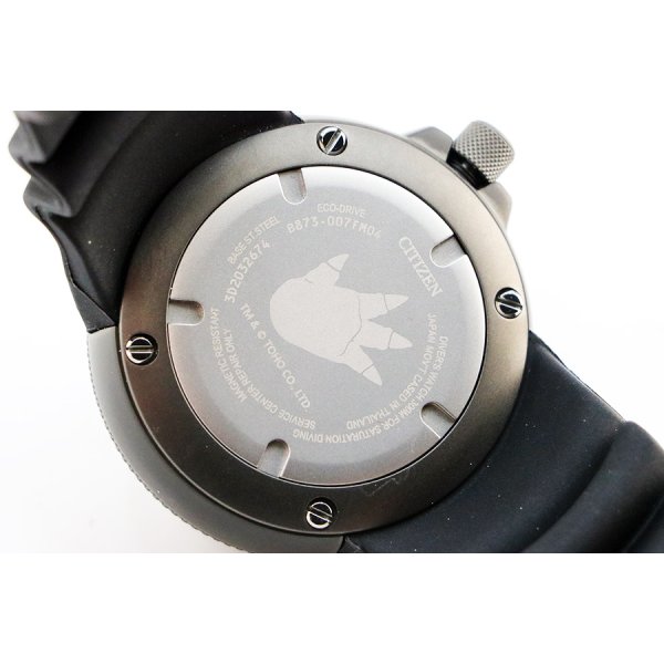 シチズン　プロマスター　ダイバー３００　ＢＪ８０５９－０３Ｅ　赤文字盤　裏面拡大