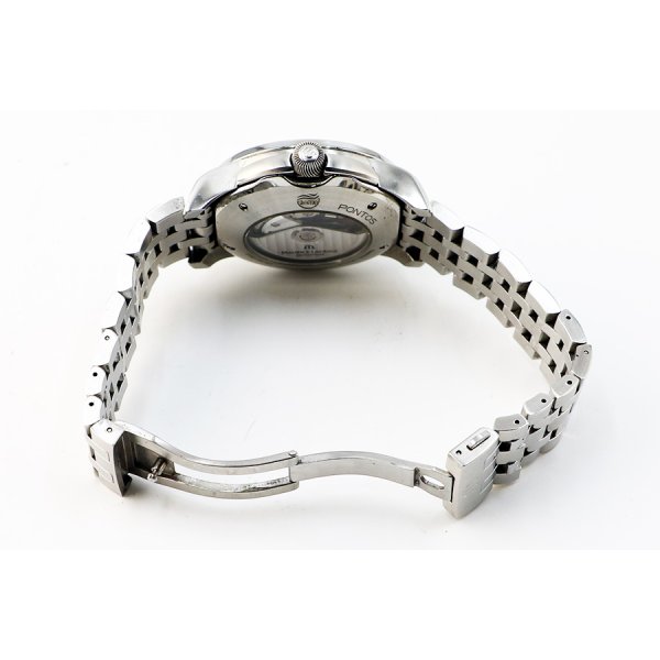 モーリス・ラクロア　ポントス　クロノグラフ　ＰＴ６１８８　黒シェル文字盤　ブレス