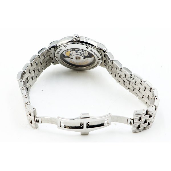 モーリス・ラクロア　ファイブハンズ　ＭＰ６３２８　黒文字盤　ブレス