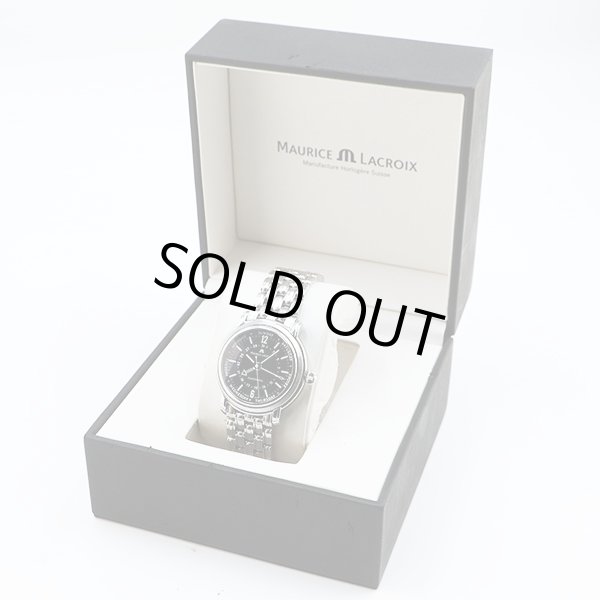 モーリス・ラクロア　ファイブハンズ　ＭＰ６３２８　黒文字盤　箱