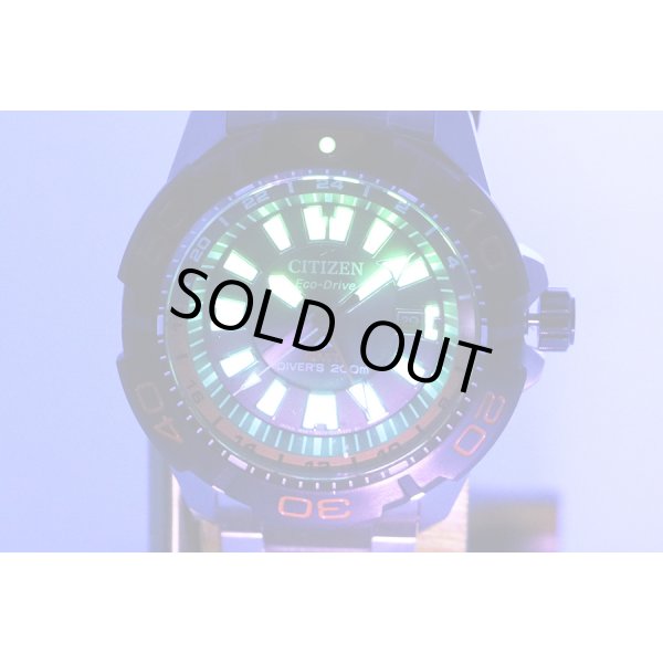 シチズン　プロマスター　ダイバー２００ＧＭＴ　ＢＪ７１２８－５９Ｅ　黒文字盤　ライト