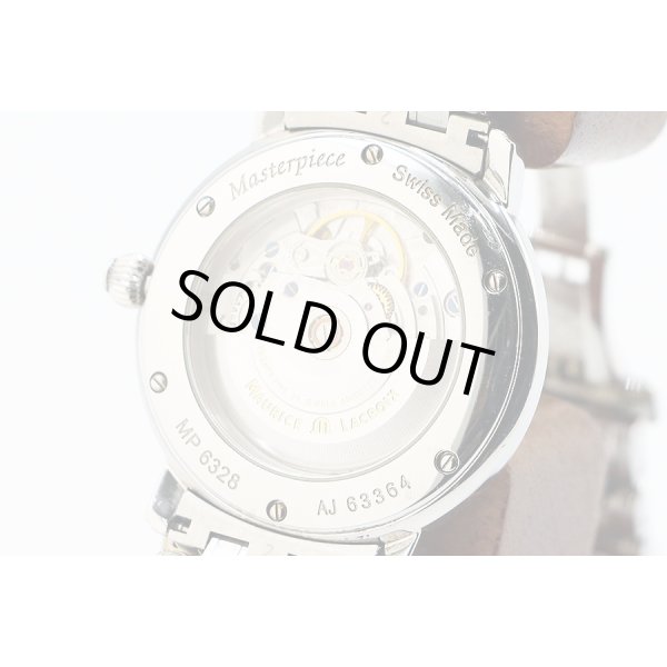 モーリス・ラクロア　ファイブハンズ　ＭＰ６３２８　黒文字盤　裏面拡大