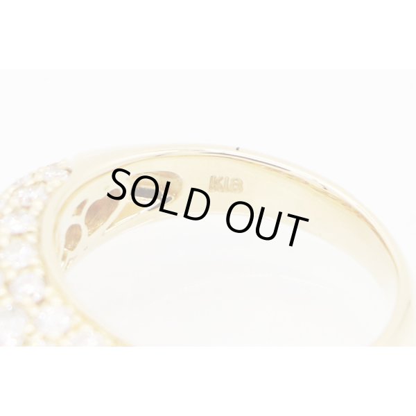 K18 ダイアイリリング 2.00ct 7.20g　刻印