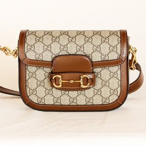 画像: グッチ　ホースビット1955 ミニショルダーバック 658574 403075 ベージュ