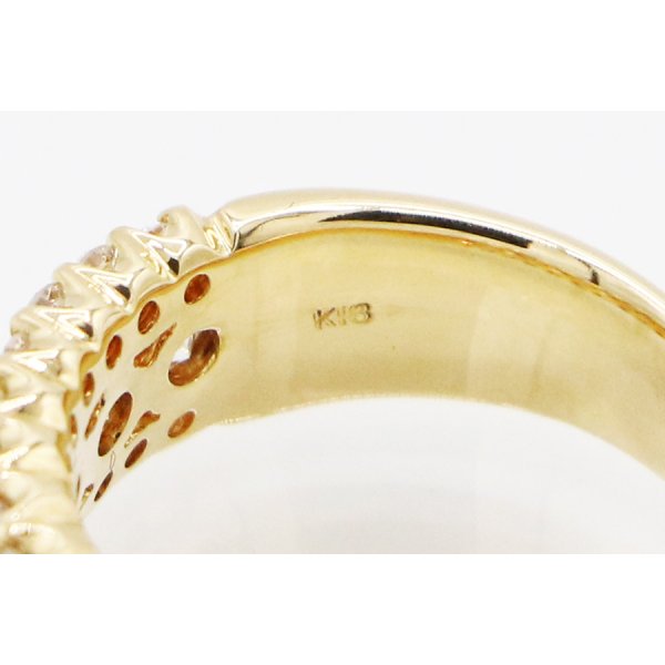 K18 ダイアイリリング 1.80ct 8.50g　刻印