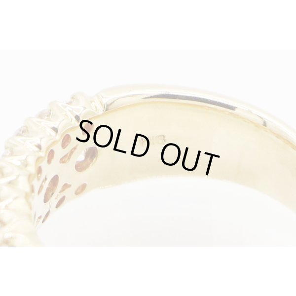 K18 ダイアイリリング 1.80ct 8.50g　刻印