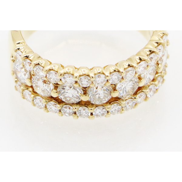 K18 ダイアイリリング 1.80ct 8.50g　拡大