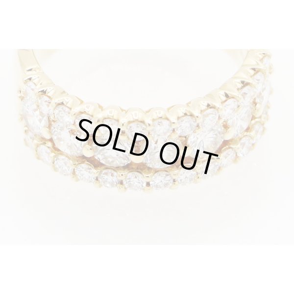 K18 ダイアイリリング 1.80ct 8.50g　拡大