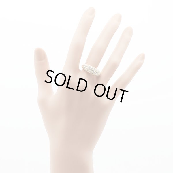 K18 ダイアイリリング 2.00ct 7.20g　装着イメージ