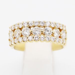 画像: K18 ダイアイリリング 1.80ct 8.50g