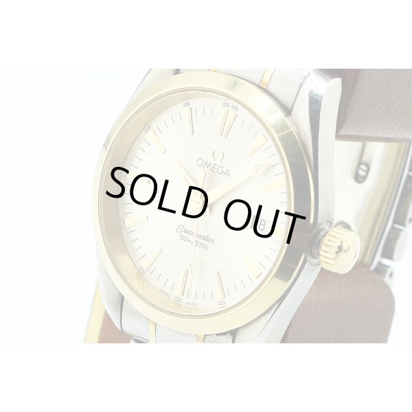 オメガ　シーマスター　アクアテラ　２３１８．３０　銀文字盤　サイド拡大