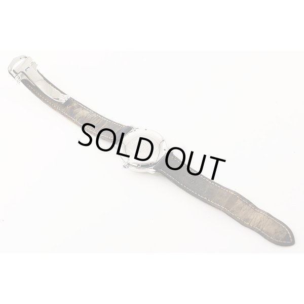 カルティエ　マストII　ロンド　１８１５－１　白文字盤　革ベルト状態　裏面