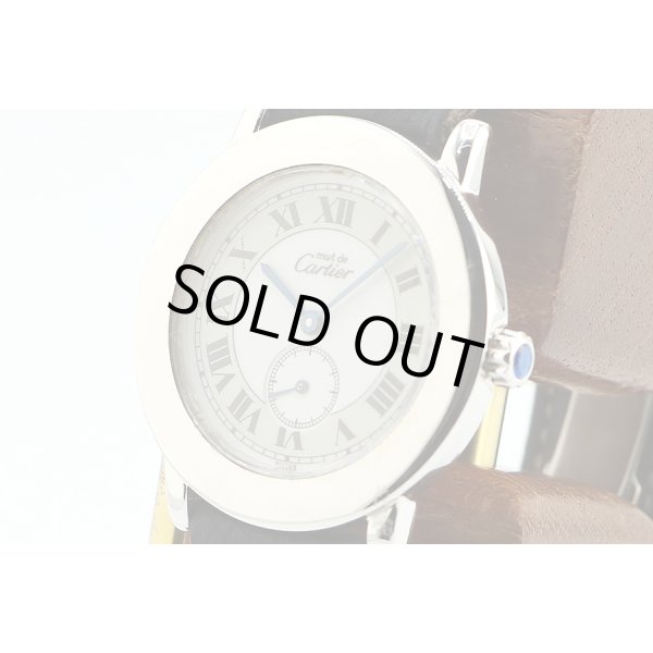 カルティエ　マストII　ロンド　１８１５－１　白文字盤　サイド拡大