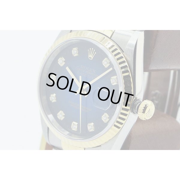 ロレックス　１６２３３Ｇ　青グラデーション文字盤　新１０Ｐ　Ｔ番（９９年）　サイド拡大