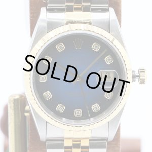 画像: ロレックス 16233G 青グラデーション文字盤 新10P T番(96年)