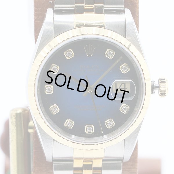 ロレックス　１６２３３Ｇ　青グラデーション文字盤　新１０Ｐ　Ｔ番（９９年）