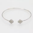 K18WG ダイアイリバングル 0.50ct 4.80g