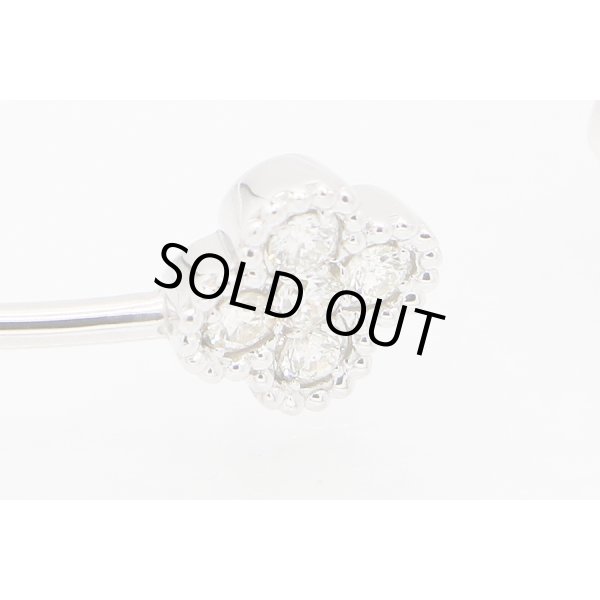 K18WG ダイアイリバングル 0.50ct 4.80g　拡大