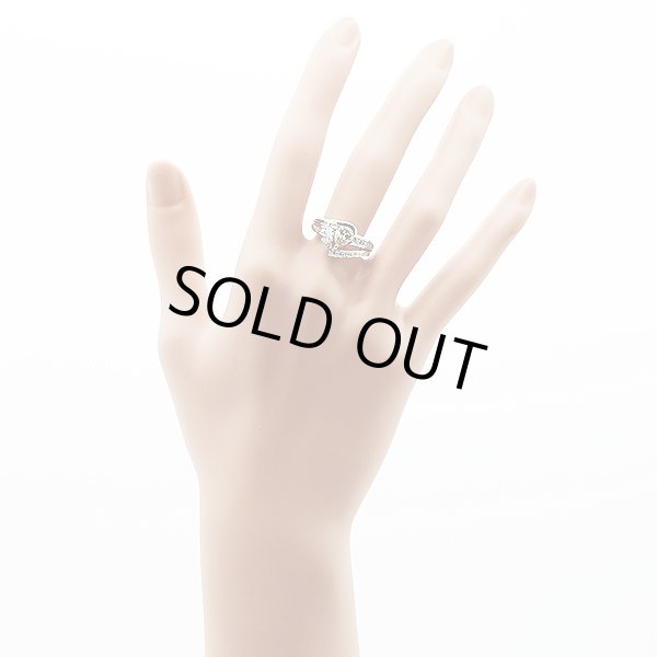 PT900 ダイアイリリング 0.88ct 0.54ct 8.20g　装着イメージ