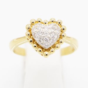 画像: K18 ダイアイリリング 0.20ct 4.10g
