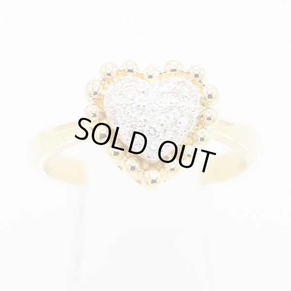 K18 ダイアイリリング 0.20ct 4.10g