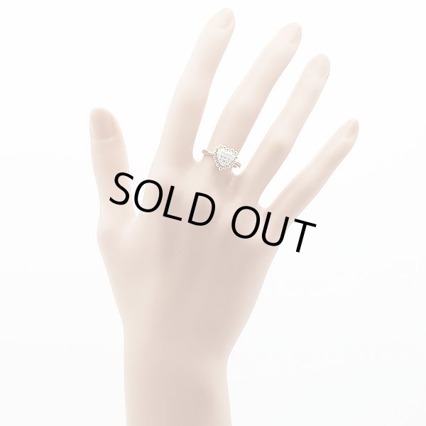 K18 ダイアイリリング 0.20ct 4.10g　装着イメージ