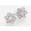 K18WG ダイアイリピアス 0.50ct*2 3.40g　表面拡大