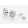K18WG ダイアイリピアス 0.50ct*2 3.40g　留め具外したイメージ