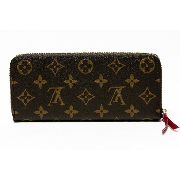 ルイ・ヴィトン　ポルトフォイユ・クレマンス M60742 フューシャ　裏面