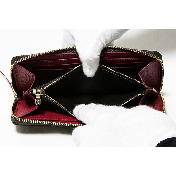 ルイ・ヴィトン　ポルトフォイユ・クレマンス M60742 フューシャ　中身