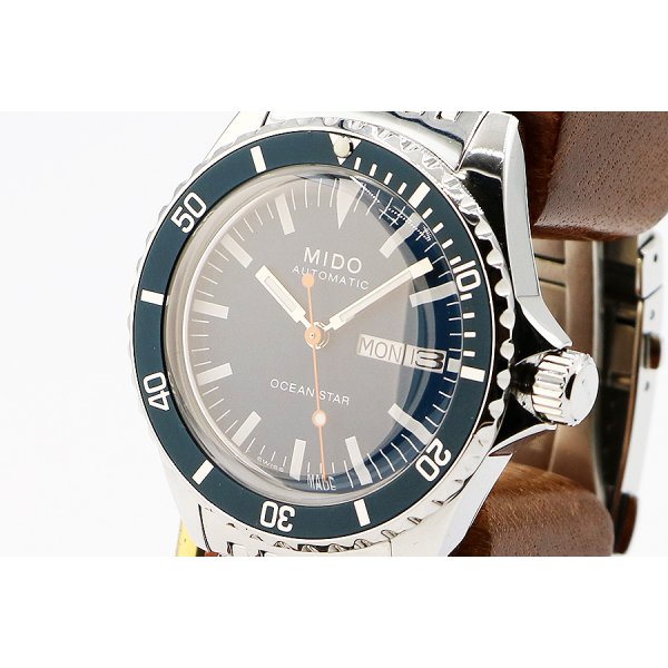 ミドー　オーシャンスタートリビュート　Ｍ０２６．８３０　青文字盤　サイド拡大