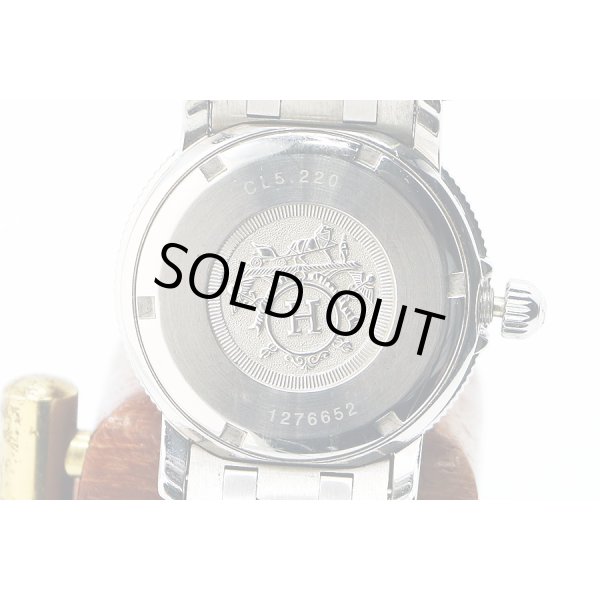 エルメス　クリッパーダイバー　ＣＬ５．２２０　コンビ　白文字盤　裏面拡大