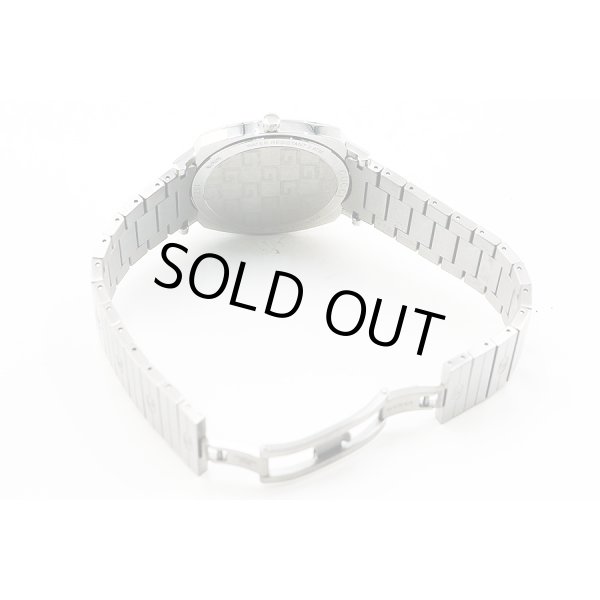 グッチ　グリップウォッチ　１５７．３　銀文字盤　ディスク回転式　ブレス