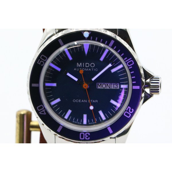 ミドー　オーシャンスタートリビュート　Ｍ０２６．８３０　青文字盤　ライト