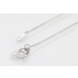 K18WG/PT900 ダイアイリペンダントネックレス 2.00ct 8.60g　留め具外したイメージ