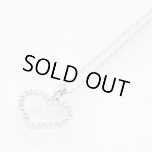 画像: 750WG ダイアイリペンダントネックレス 2.90g