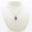 K18WG/PT900 ダイアイリペンダントネックレス 2.00ct 8.60g　装着イメージ