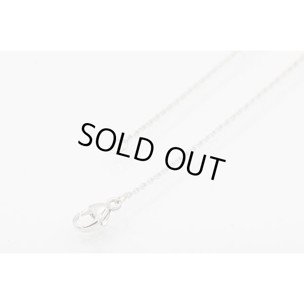 750WG ダイアイリペンダントネックレス 2.90g　留め具外したイメージ