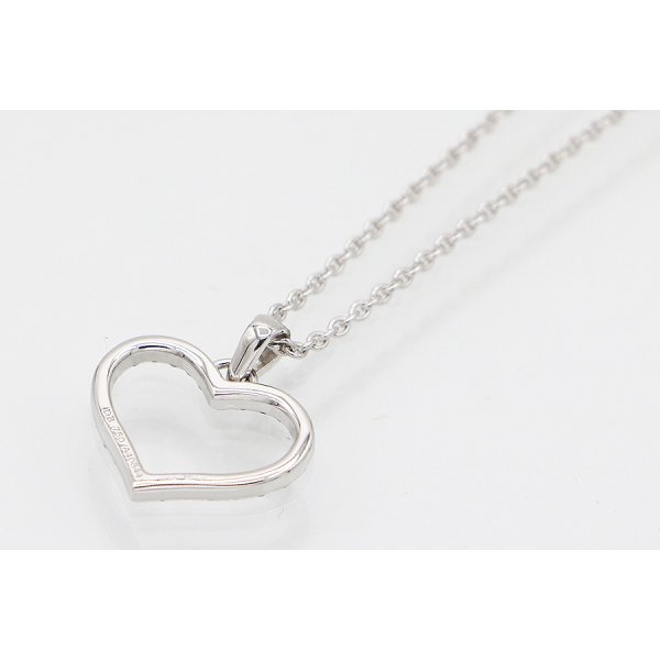 750WG ダイアイリペンダントネックレス 2.90g　裏面