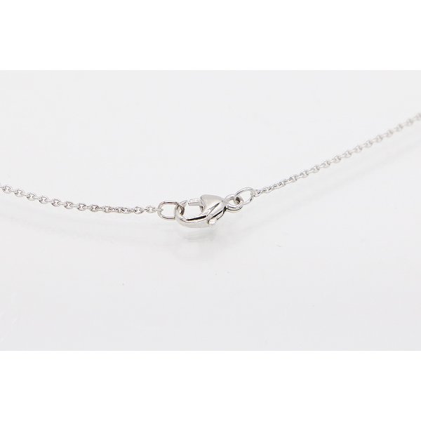 750WG ダイアイリペンダントネックレス 2.90g　留め具