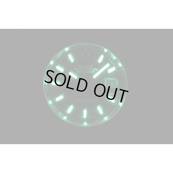 ロレックス　デイトジャスト　１１６２３４　黒文字盤　ランダムシリアル　ライト暗闇