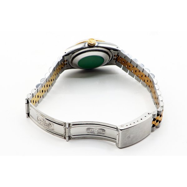 ロレックス　デイトジャスト　１６２３３　金ローマン白文字盤　Ｓ盤（９３年）　ブレス