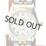 画像: ロレックス　デイトジャスト　１６２３３　金ローマン白文字盤　Ｓ盤（９３年）