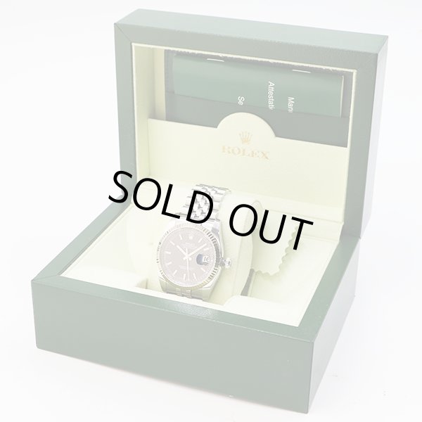 ロレックス　デイトジャスト　１１６２３４　黒文字盤　ランダムシリアル　箱