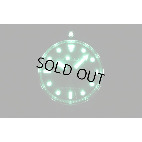 セイコー　プロスペック ソーラーダイバー ＳＢＤＮ０８１ 黒文字盤 青インデックス　ライト暗闇