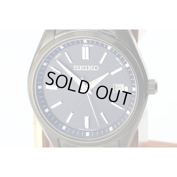 セイコー　セレクション 電波ソーラー ＳＢＴＭ３２５ 黒文字盤　表面拡大