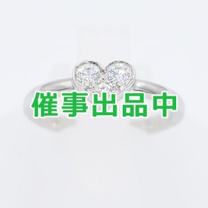 画像: ティファニー　PT950 センチメンタルハート　ダイアイリリング 3.60g