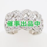 画像: ミキモト PT950 ダイアイリリング 0.97ct 12.30g