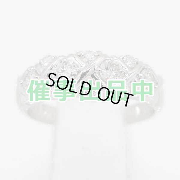 画像1: セイコージュエリー PT900 ダイアイリリング 0.71ct 7.10g (1)