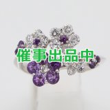 画像: セイレーン アズーロ K18WG アメシストダイアイリリング 0.60ct 0.65ct 5.80g
